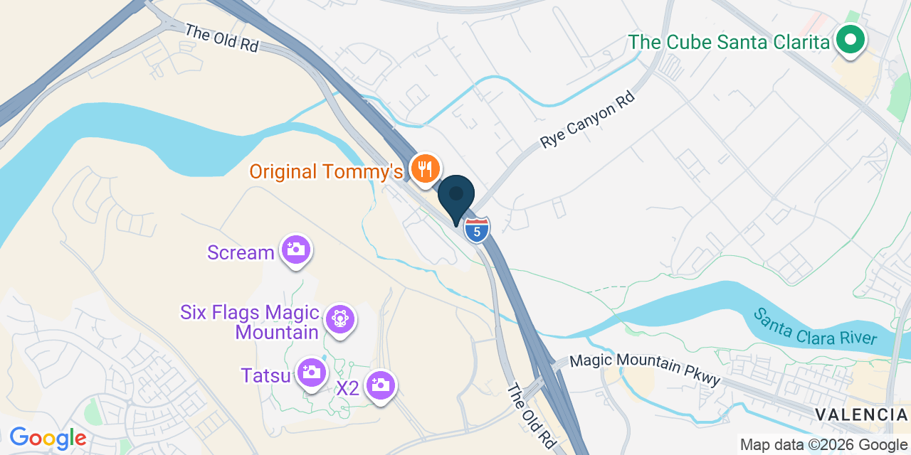 Map showing Los Angeles County, CA