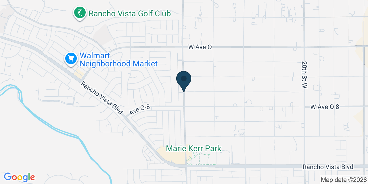 Map showing Palmdale, Los Angeles County, CA