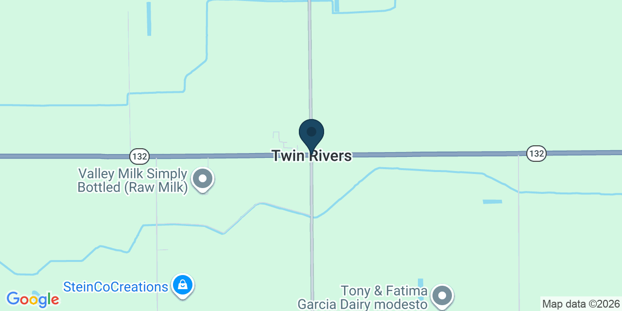 Map showing Stanislaus County, CA