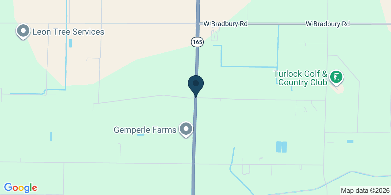 Map showing Merced County, CA