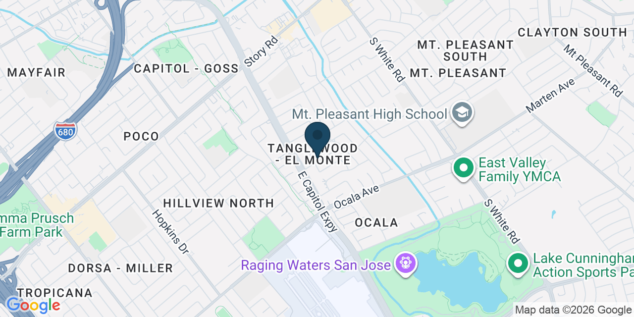 Map showing San Jose, Santa Clara County, CA