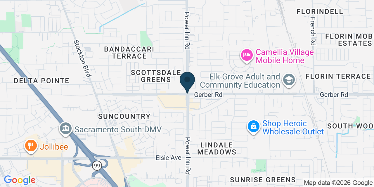 Map showing Florin, Sacramento County, CA