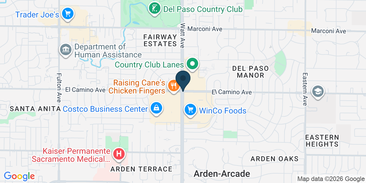Map showing Arden-Arcade, Sacramento County, CA