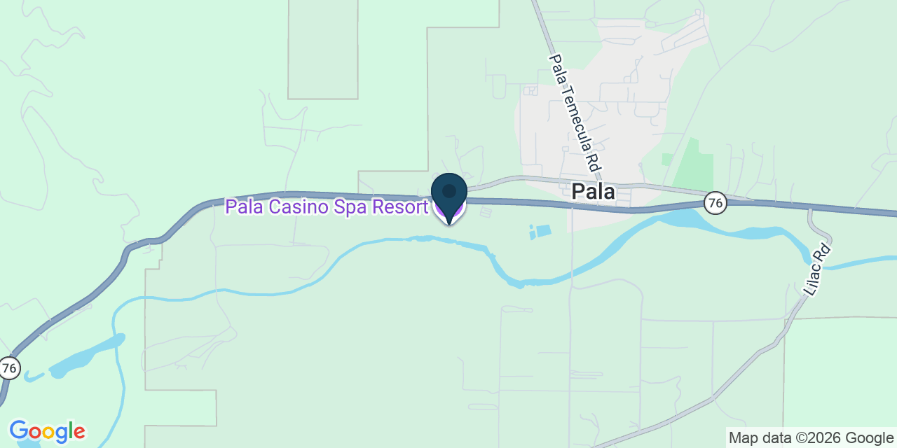 Map showing Pala, San Diego County, CA