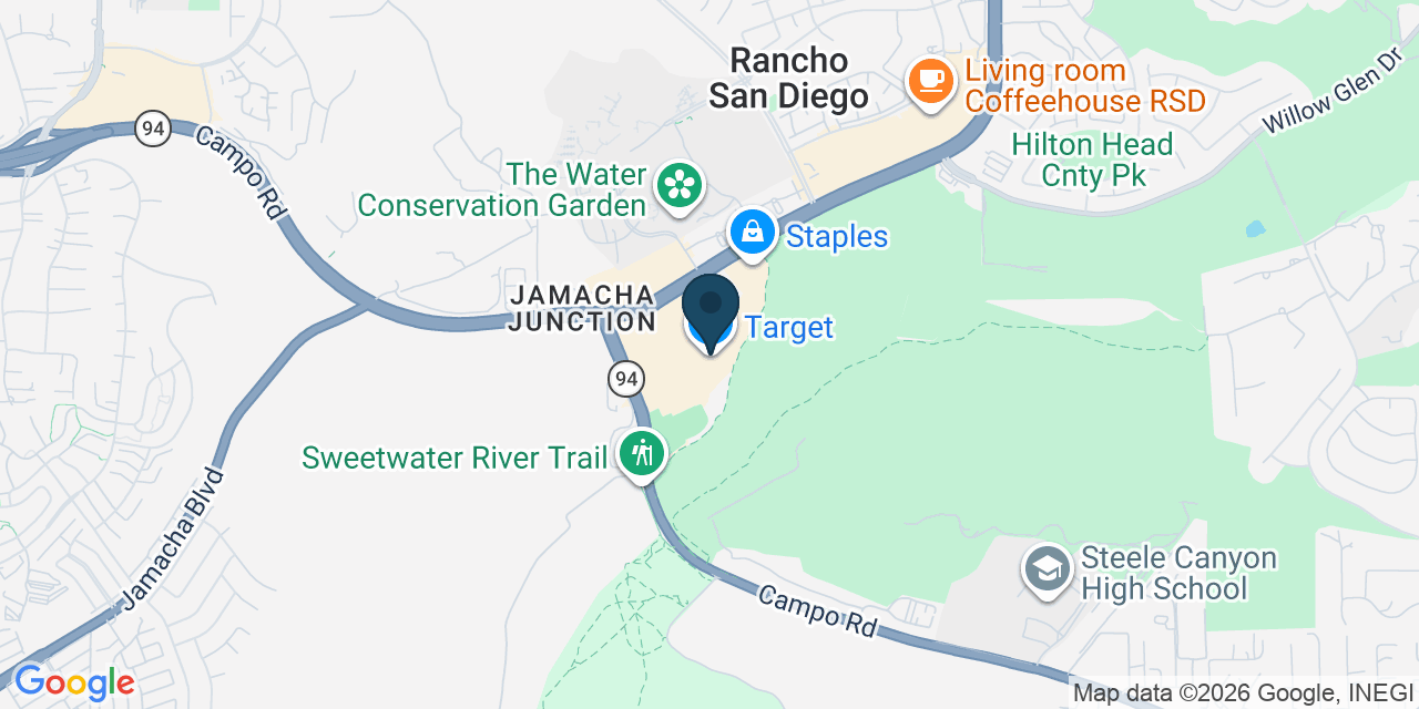 Map showing El Cajon, San Diego County, CA
