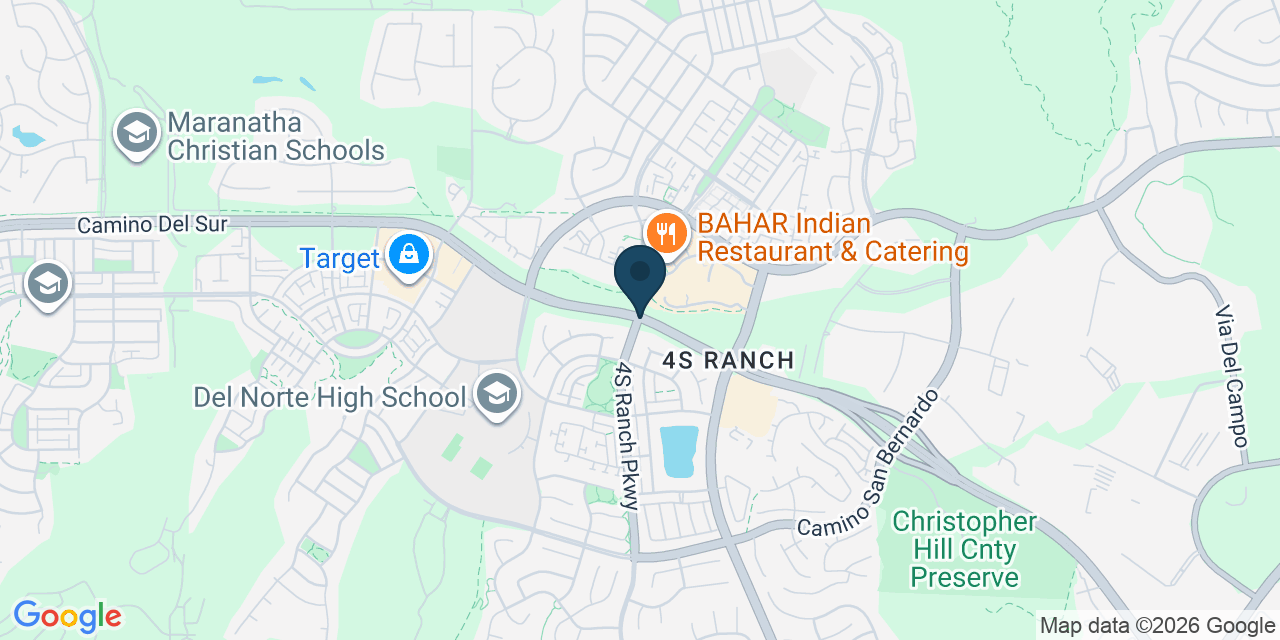 Map showing 4S Ranch, San Diego County, CA