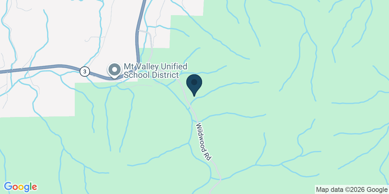 Map showing Hayfork, Trinity County, CA