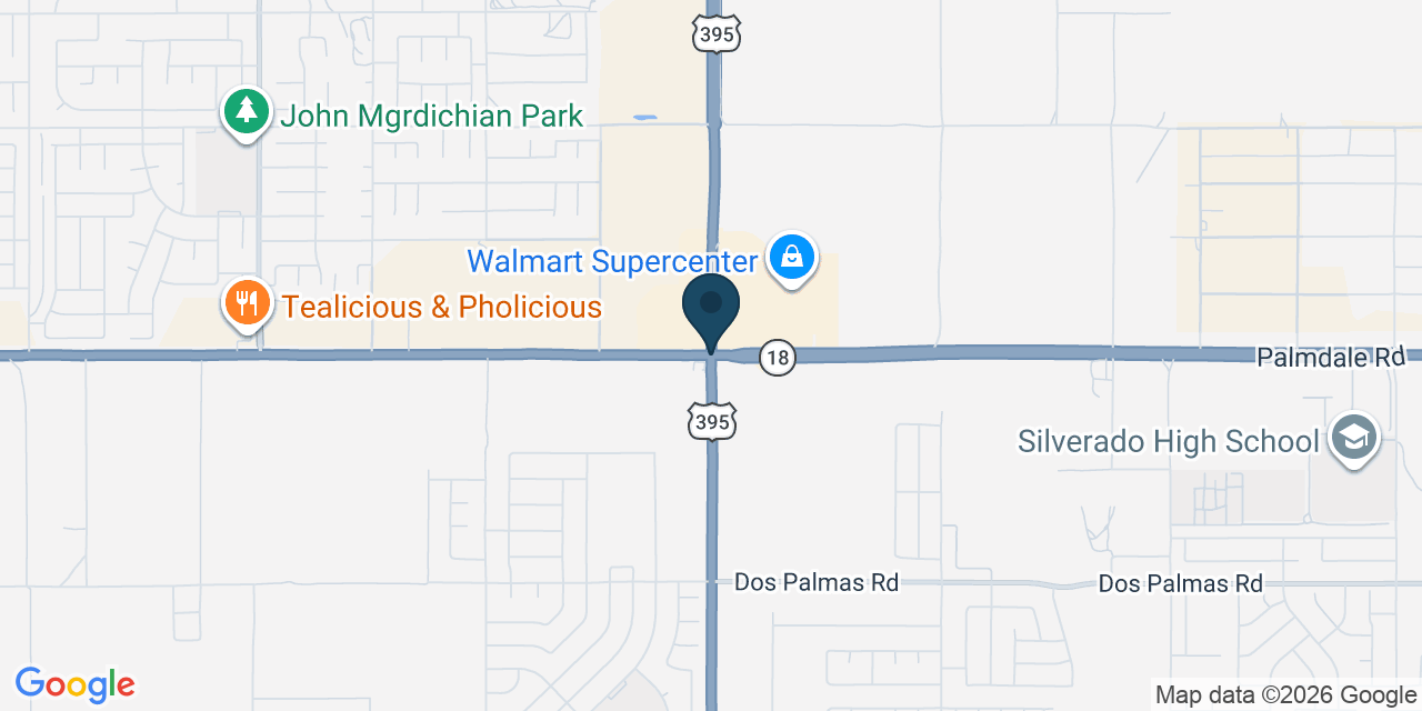 Map showing Adelanto, San Bernardino County, CA