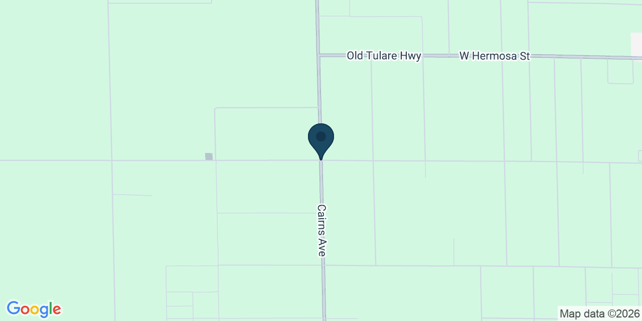 Map showing Tulare County, CA