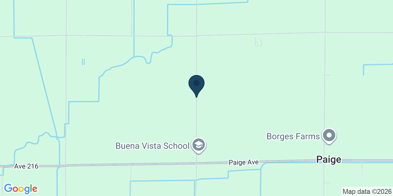 Map showing Tulare County, CA