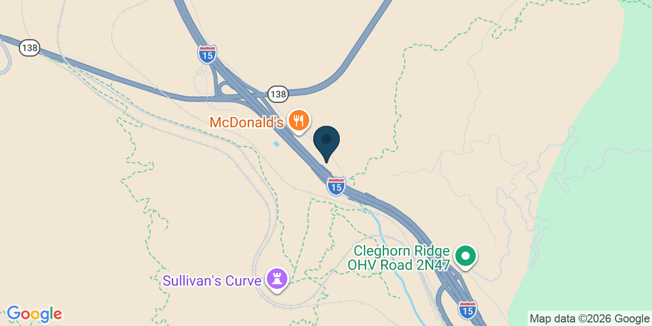 Map showing Phelan, San Bernardino County, CA
