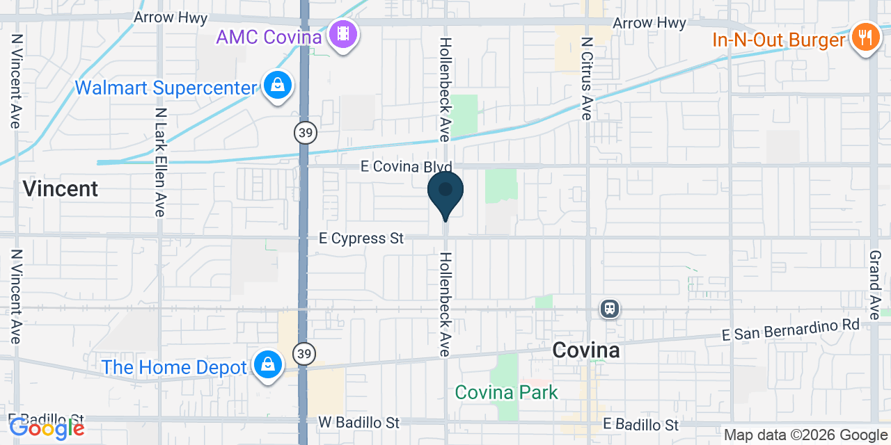 Map showing Los Angeles County, CA