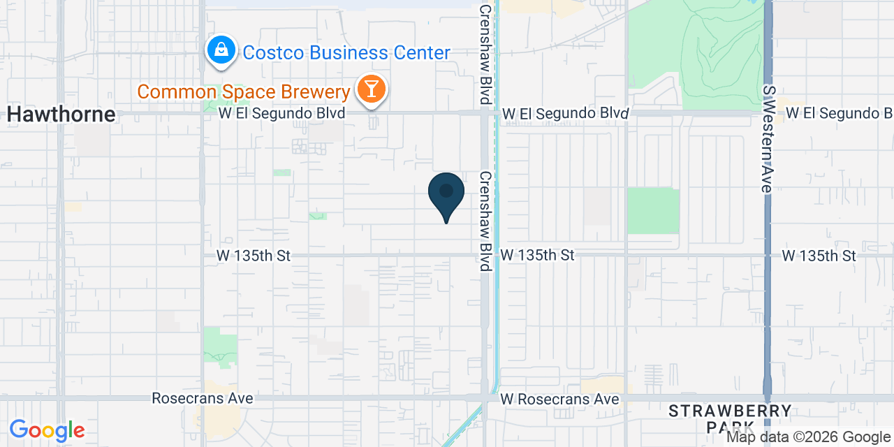 Map showing Los Angeles County, CA
