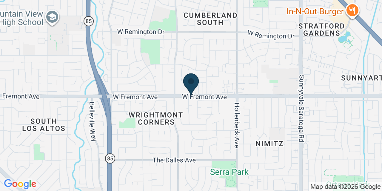 Map showing Santa Clara County, CA