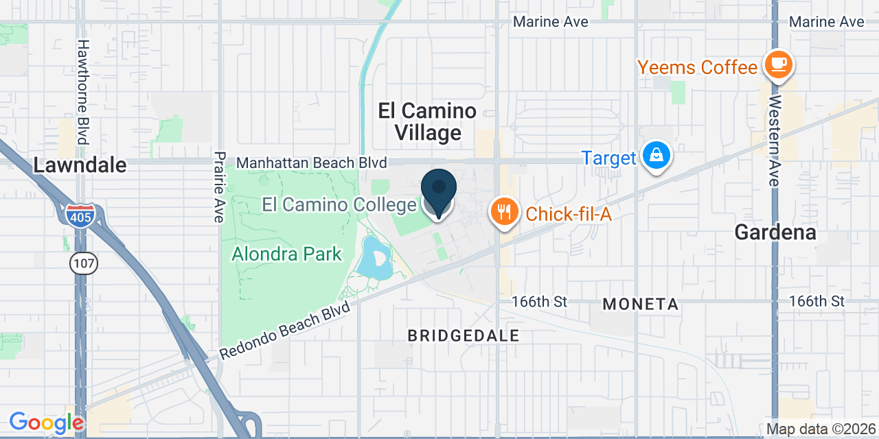 Map showing Torrance, Los Angeles County, CA