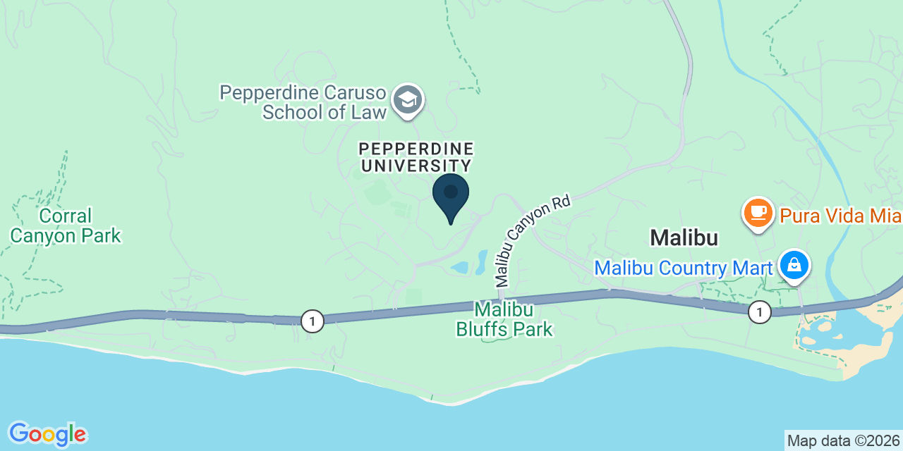 Map showing Malibu, Los Angeles County, CA
