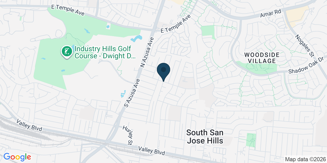 Map showing South San Jose Hills, Los Angeles County, CA