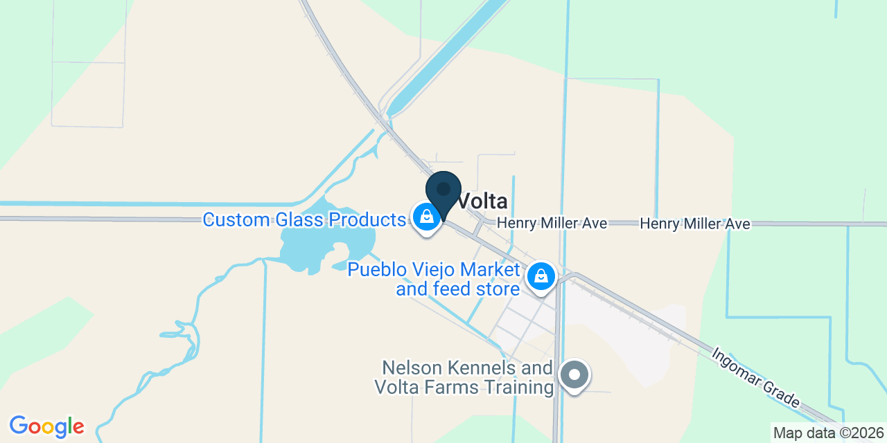 Map showing Volta, Merced County, CA