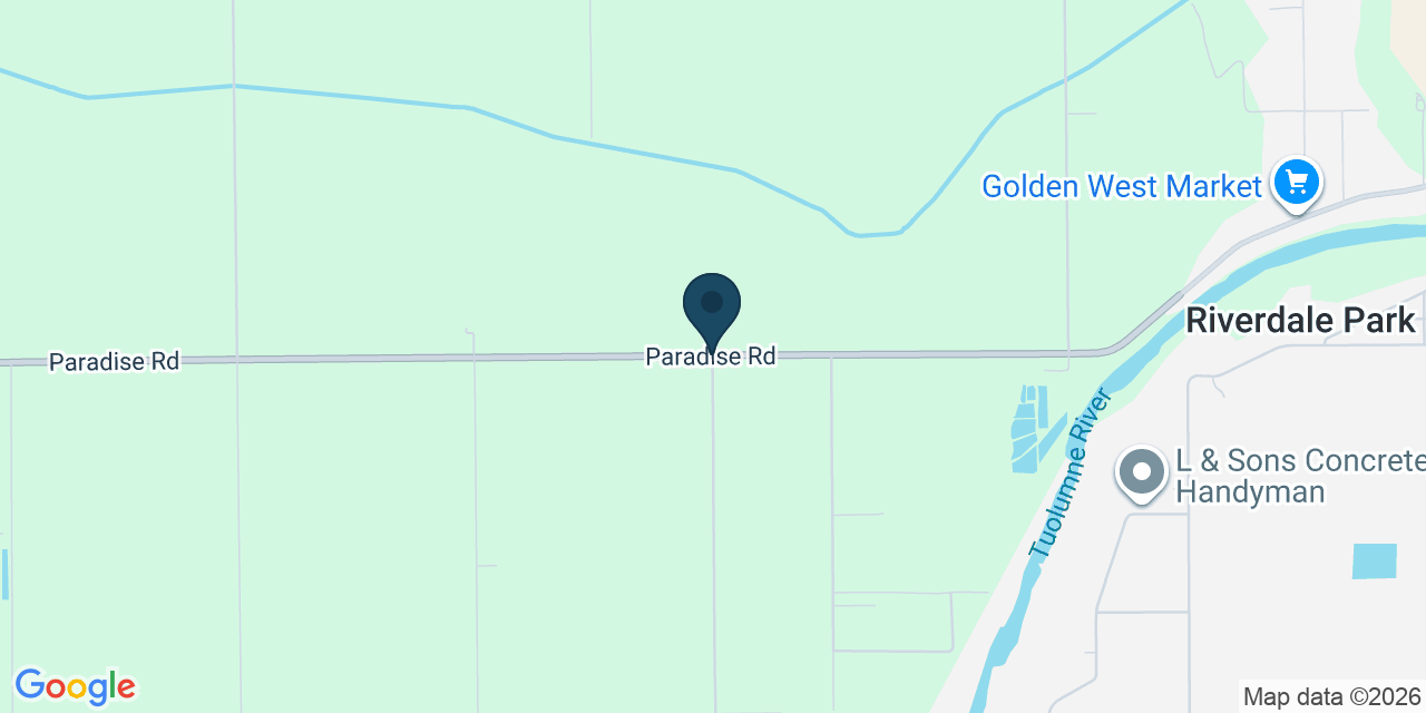 Map showing Stanislaus County, CA