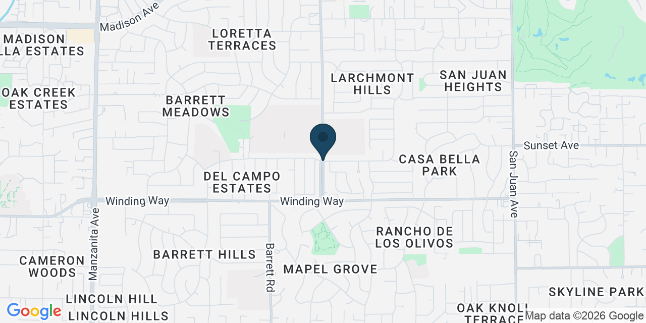 Map showing Carmichael, Sacramento County, CA