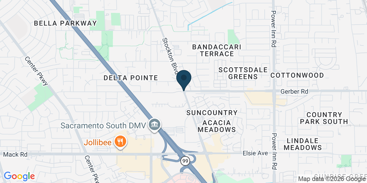 Map showing Florin, Sacramento County, CA