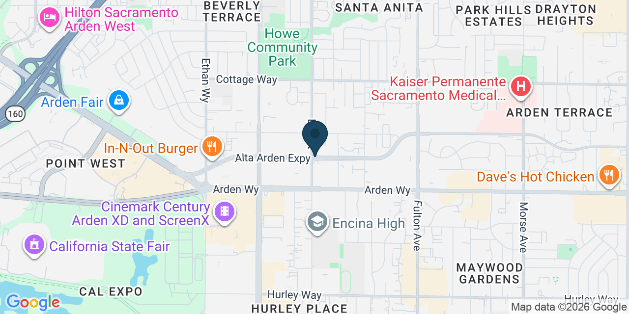 Map showing Sacramento, Sacramento County, CA