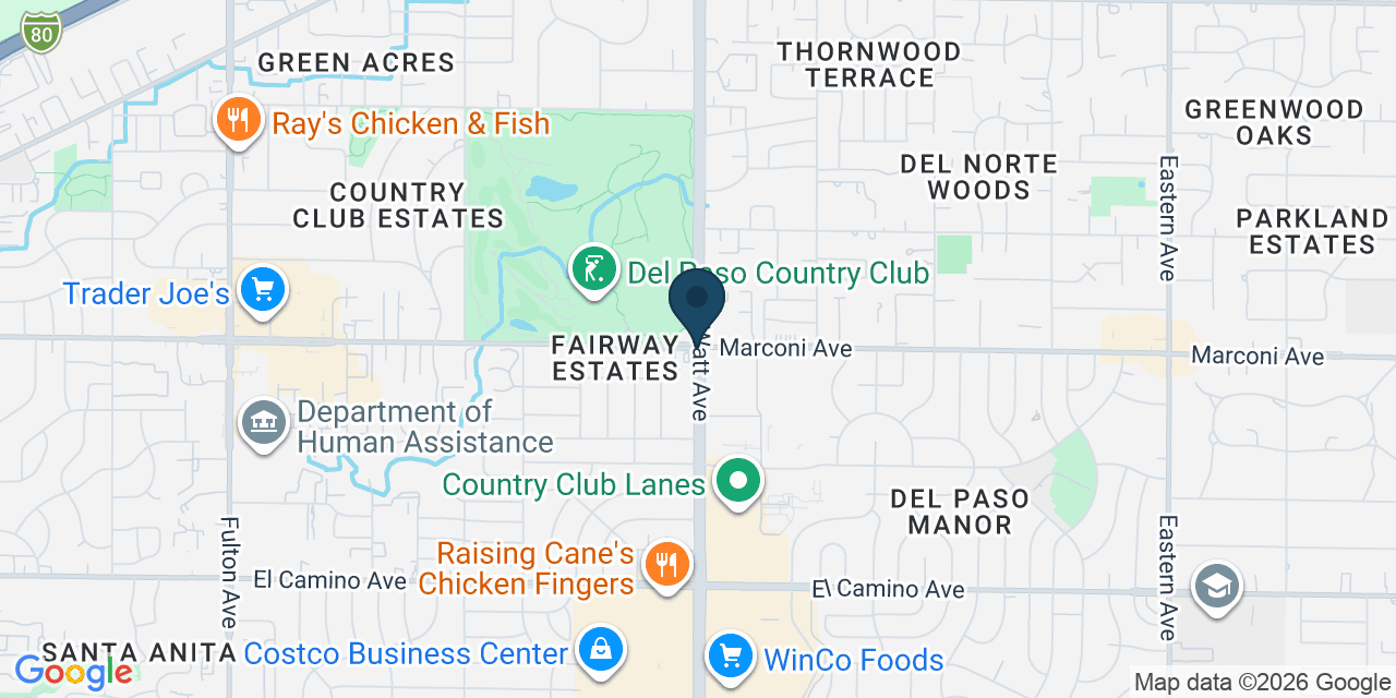 Map showing Arden-Arcade, Sacramento County, CA