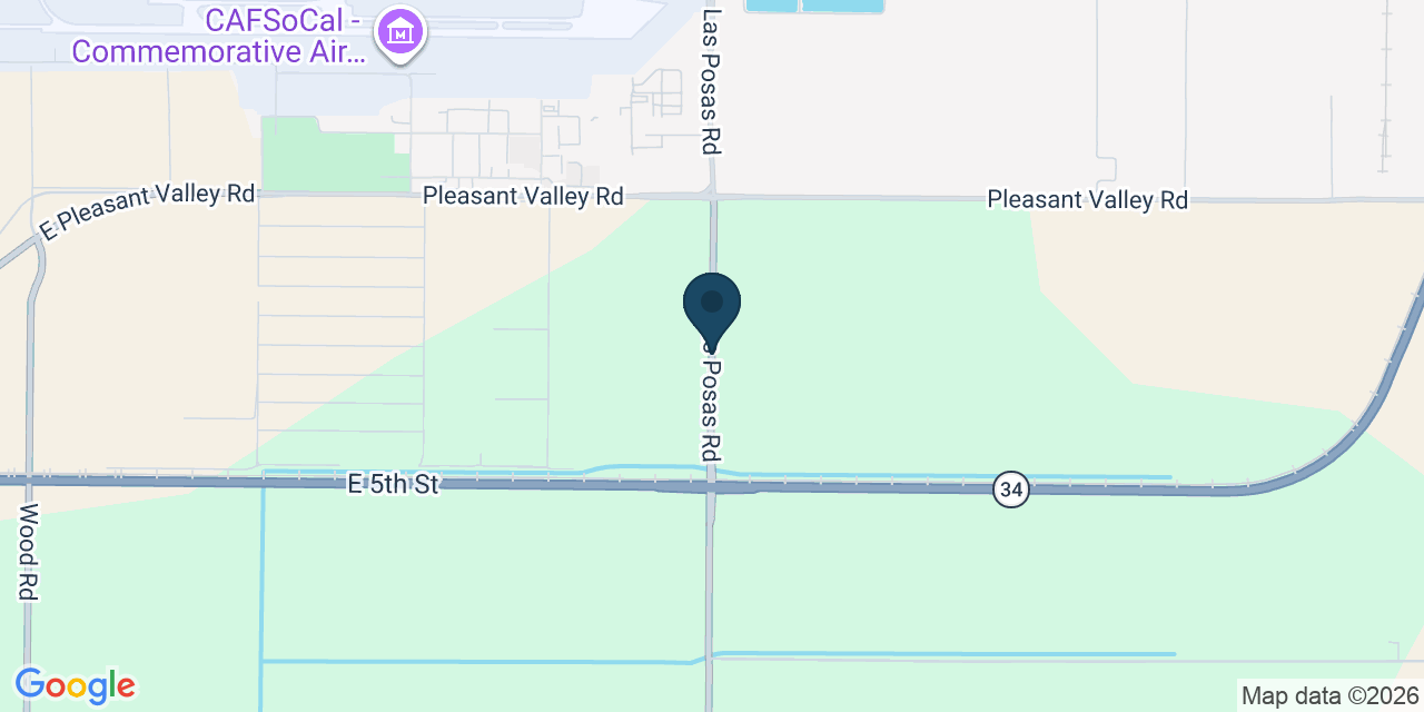 Map showing Ventura County, CA