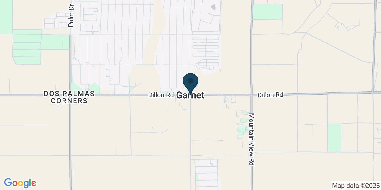 Map showing Garnet, Riverside County, CA