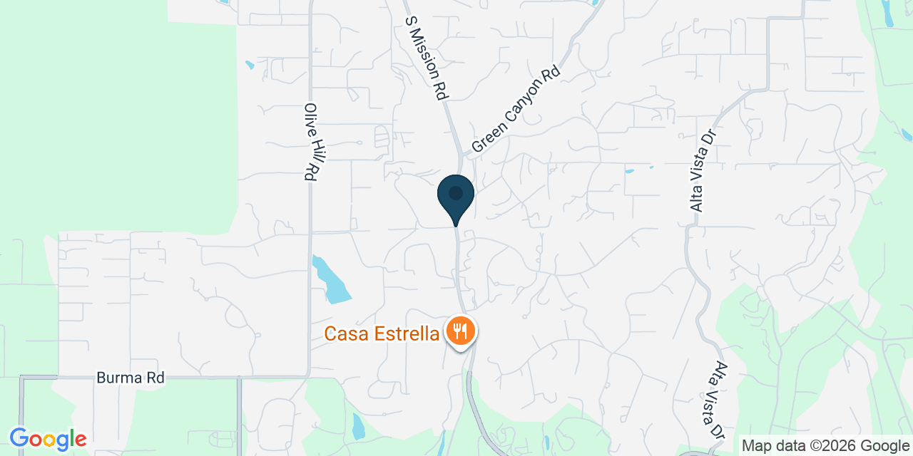 Map showing Fallbrook, San Diego County, CA