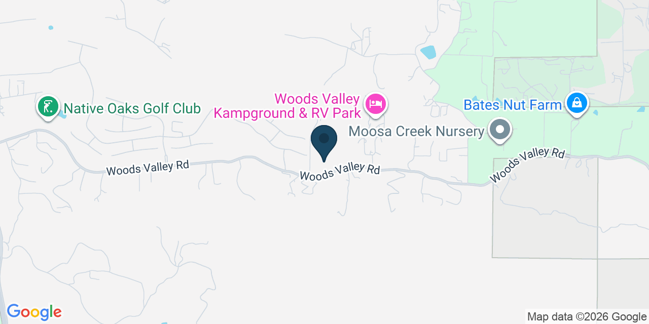 Map showing Valley Center, San Diego County, CA