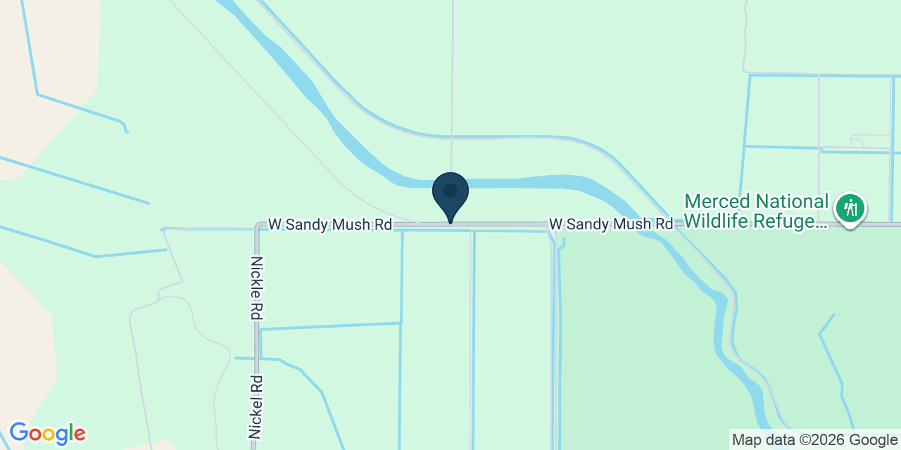 Map showing Merced County, CA