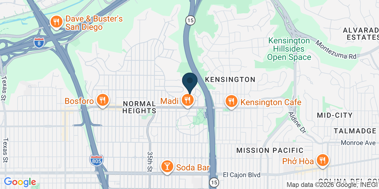 Map showing San Diego, San Diego County, CA