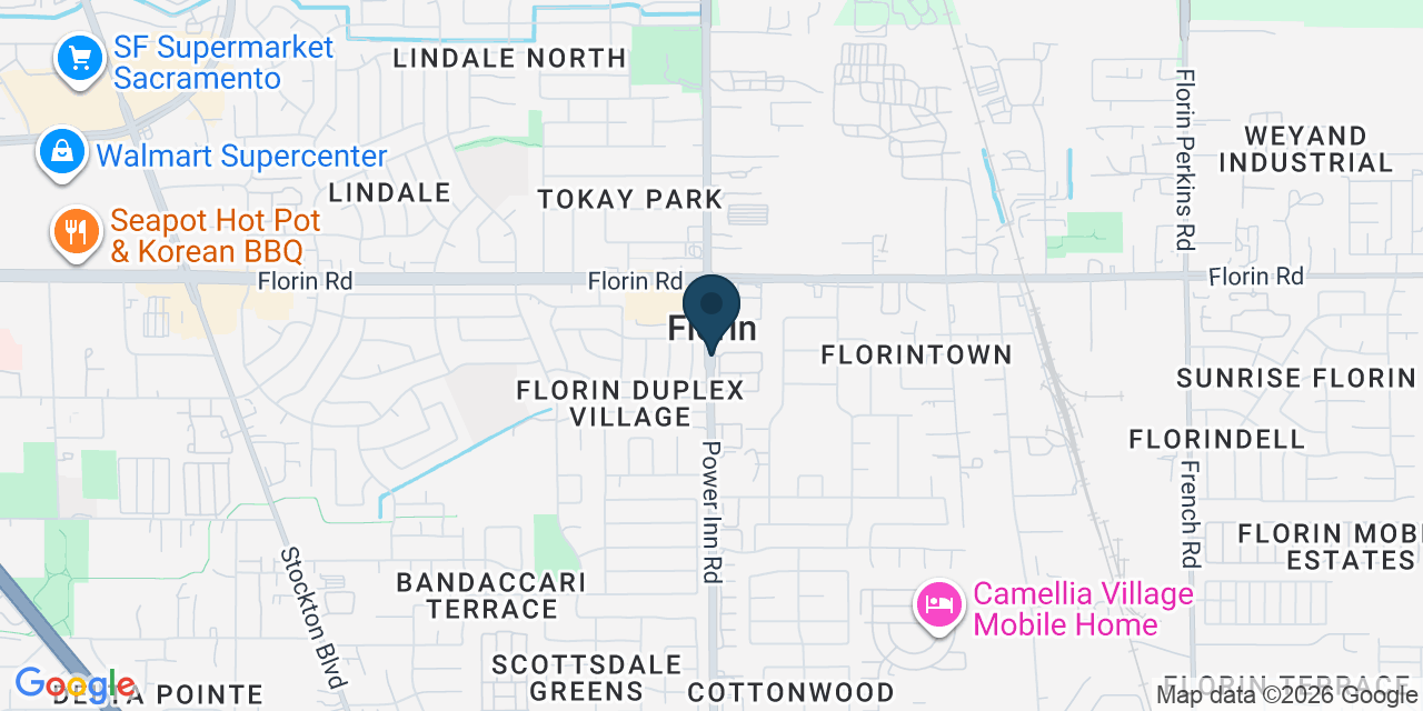 Map showing Sacramento County, CA