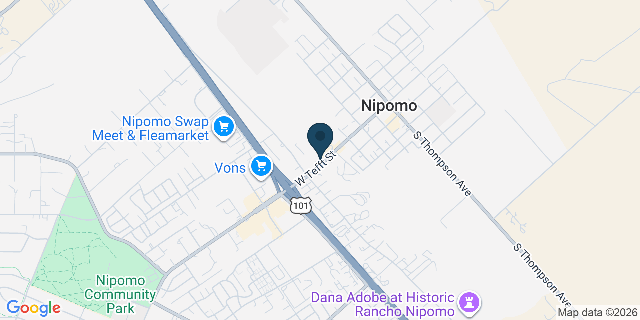 Map showing Nipomo, San Luis Obispo County, CA