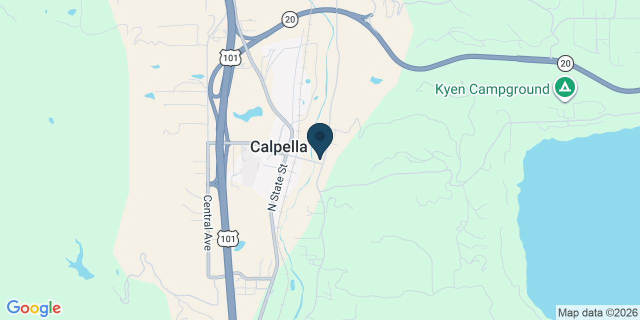Map showing Ukiah, Mendocino County, CA