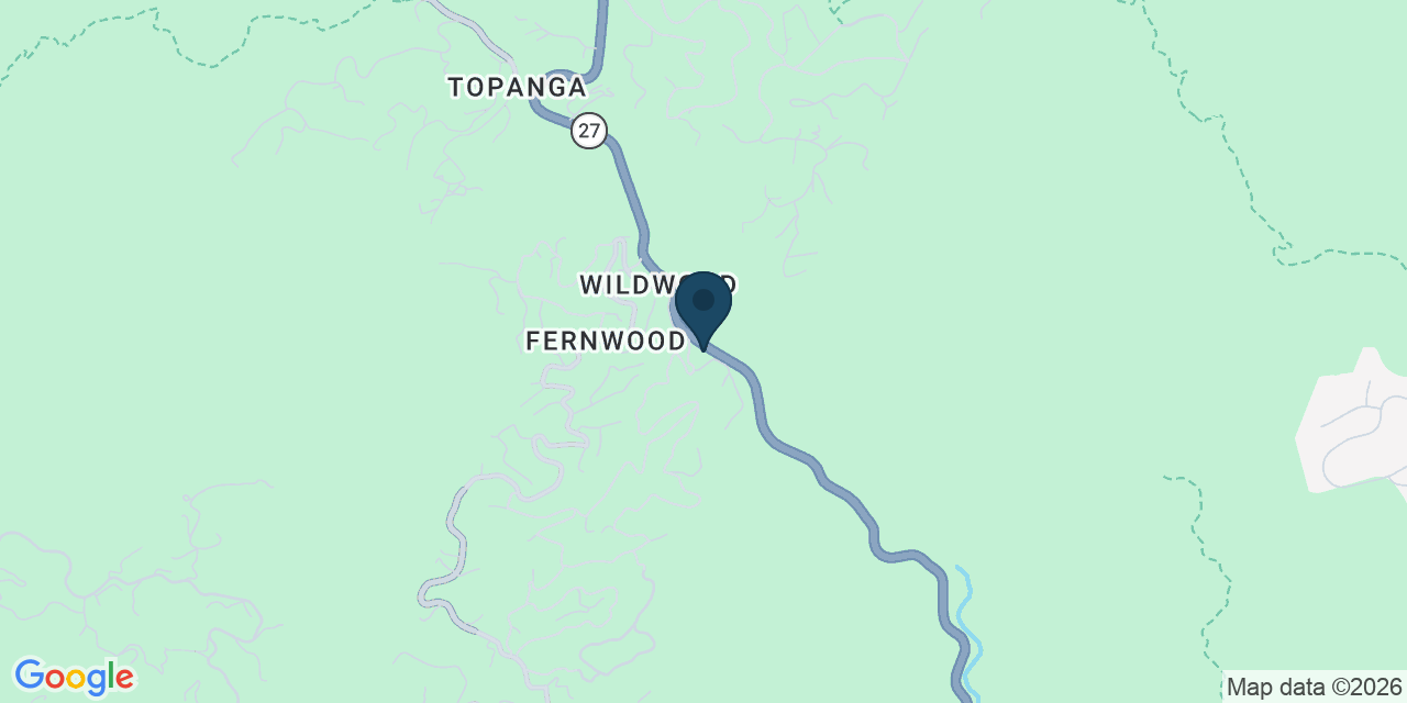 Map showing Topanga, Los Angeles County, CA
