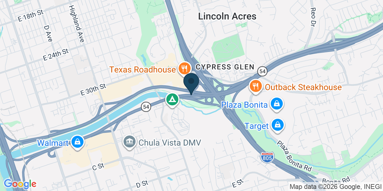 Map showing National City, San Diego County, CA