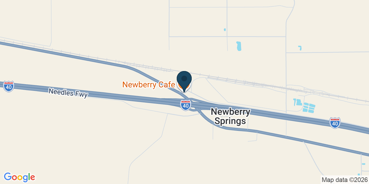 Map showing Newberry Springs, San Bernardino County, CA