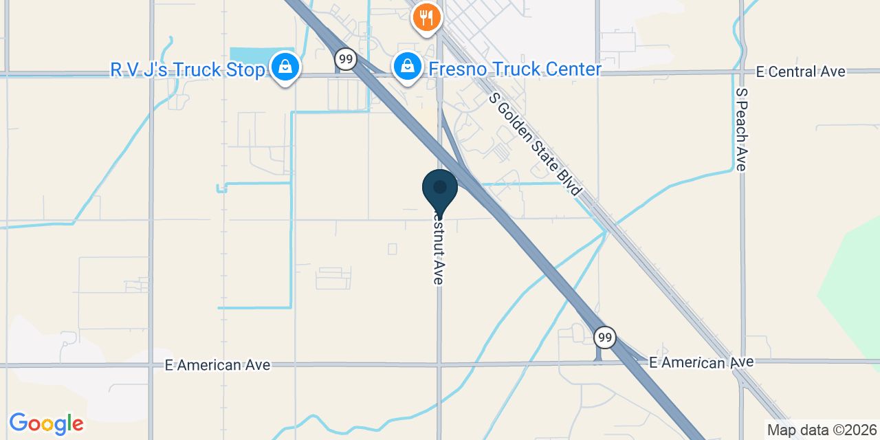 Map showing Fresno County, CA