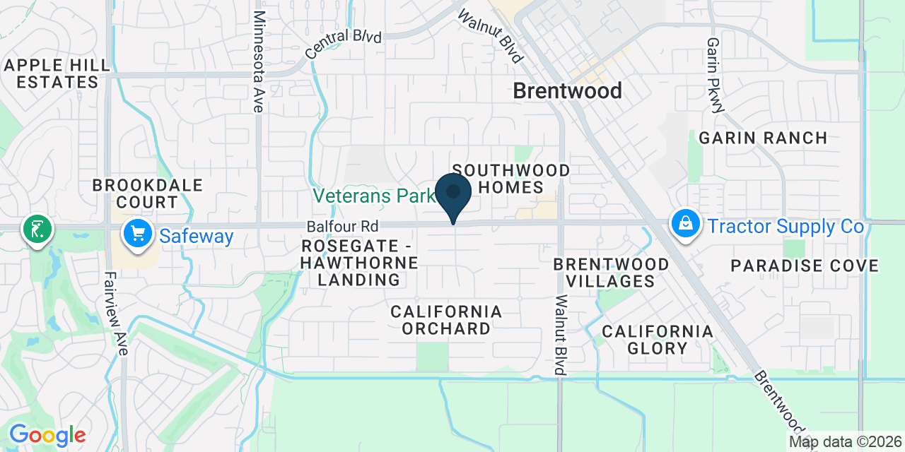 Map showing Contra Costa County, CA