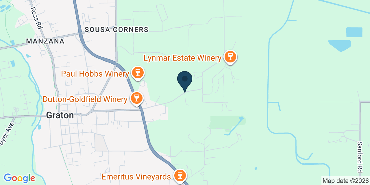 Map showing Sonoma County, CA
