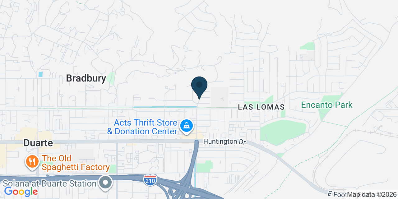 Map showing Los Angeles County, CA