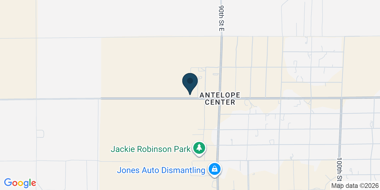 Map showing Palmdale, Los Angeles County, CA