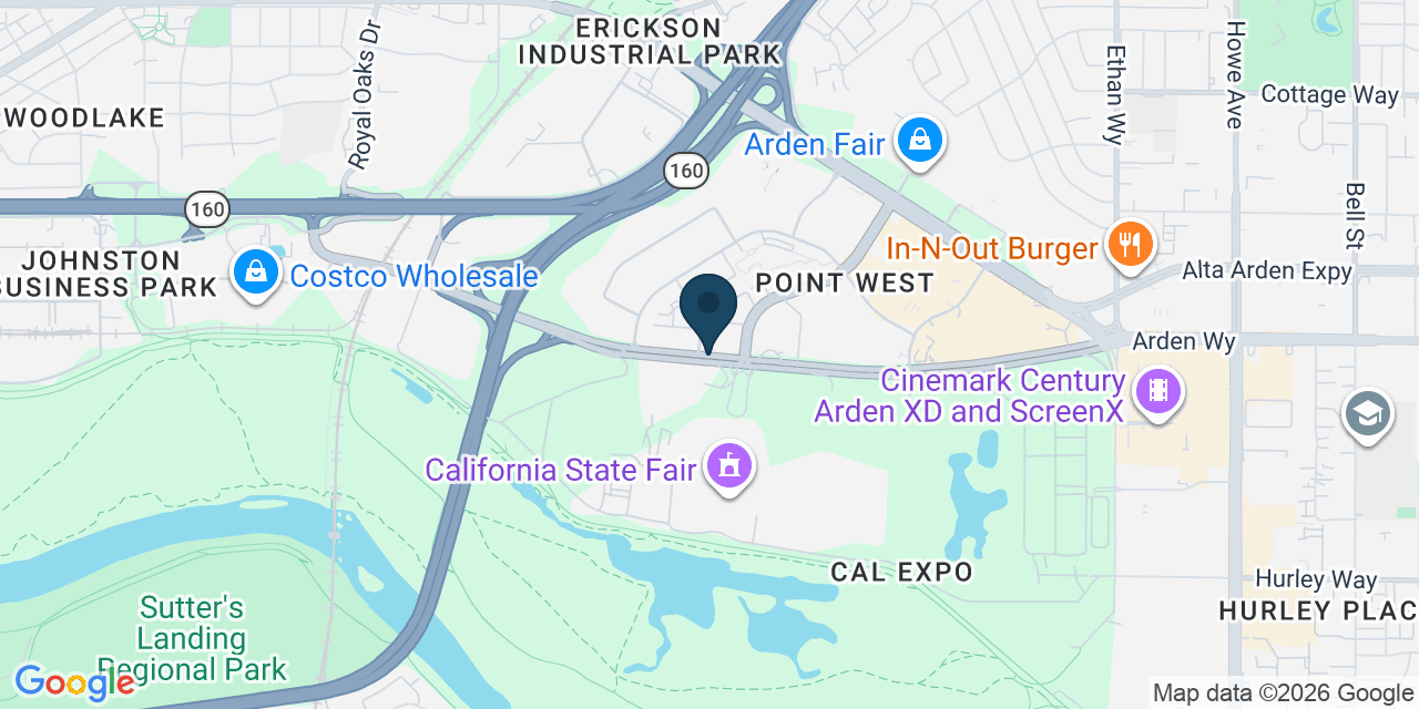 Map showing Sacramento, Sacramento County, CA