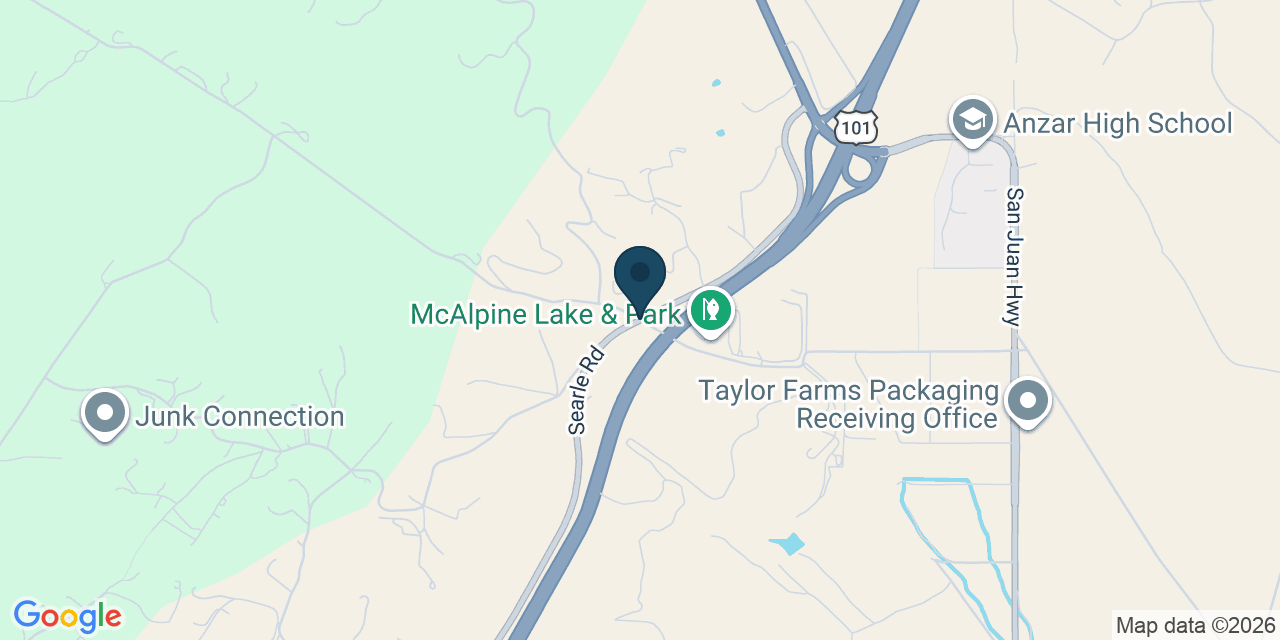 Map showing San Benito County, CA