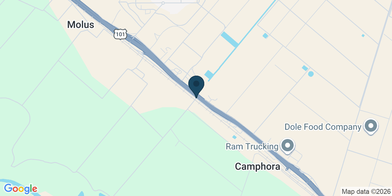 Map showing Monterey County, CA