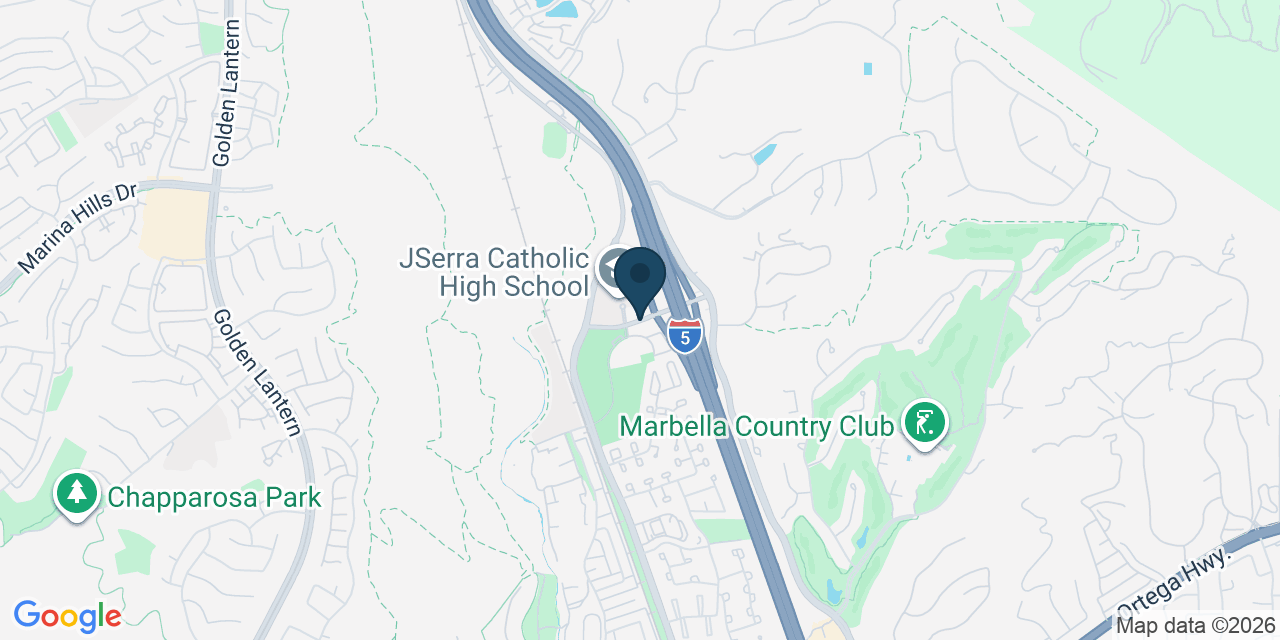 Map showing San Juan Capistrano, Orange County, CA