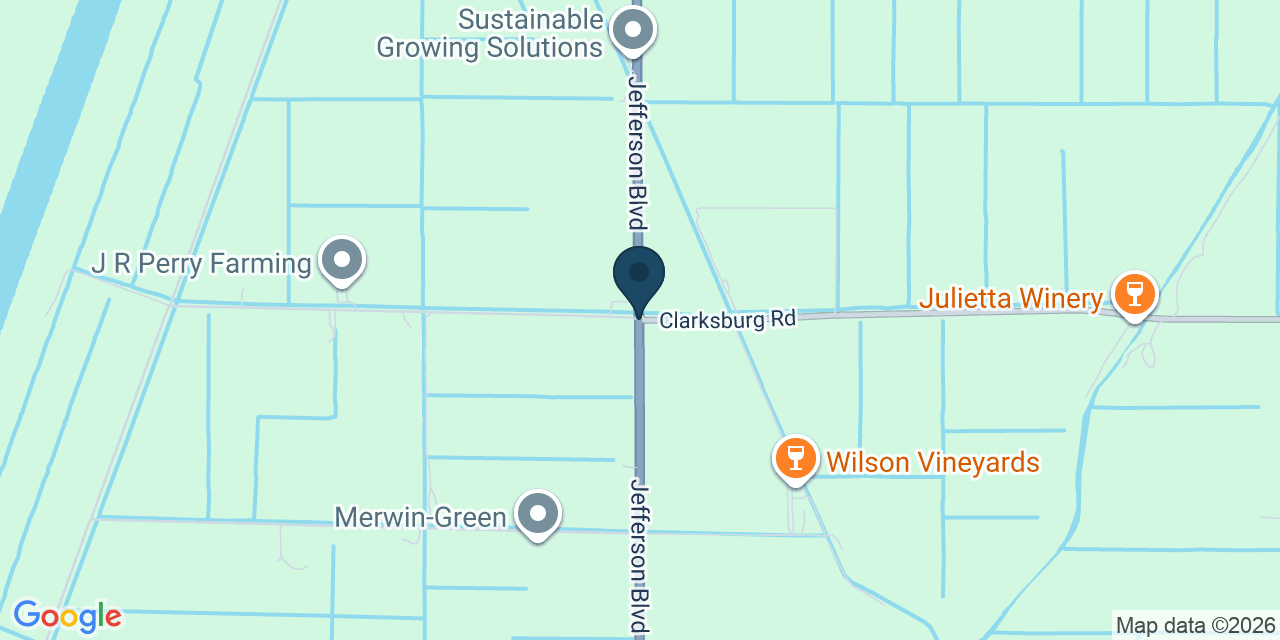 Map showing Yolo County, CA