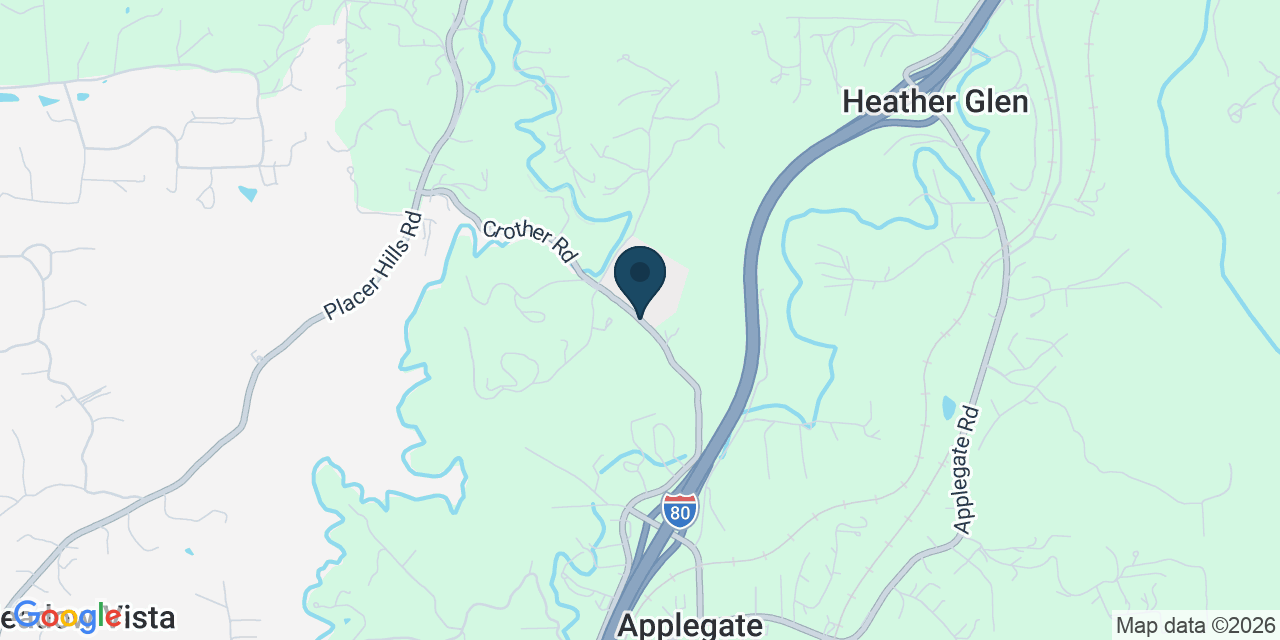 Map showing Placer County, CA